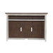 River Place - Entertainment Hutch - Riverstone White & Tobacco – Hutches by Liberty Furniture at Furniture Wholesale Plus , Nashville furniture store