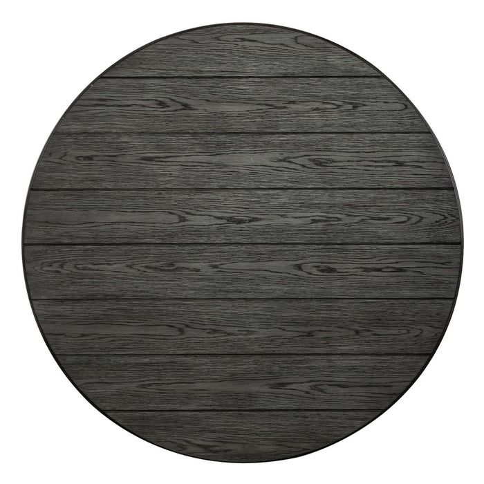 Allyson Park - Round Cocktail Table - Wirebrushed White / Charcoal – Cocktail Tables by Liberty Furniture at Furniture Wholesale Plus , Nashville furniture store