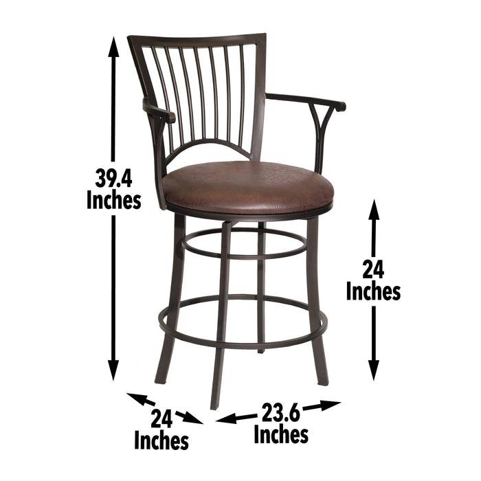Bayview - Swivel Stool - Premium Bar Height (28"-30") from Steve Silver Furniture - Just $289! Shop now at Furniture Wholesale Plus  We are the best furniture store in Nashville, Hendersonville, Goodlettsville, Madison, Antioch, Mount Juliet, Lebanon, Gallatin, Springfield, Murfreesboro, Franklin, Brentwood
