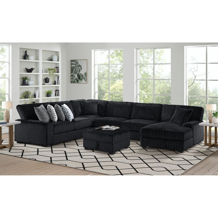 Nightfall - Sectional Set With 1 Pillow – Stationary Sectionals by Elements International at Furniture Wholesale Plus , Nashville furniture store