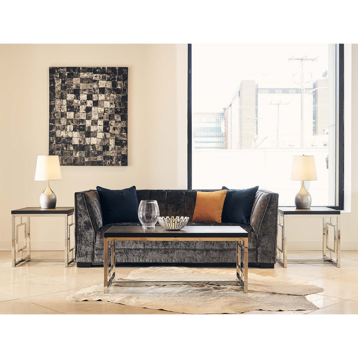 Ezra - 24" End Table - Chrome – End Tables by Elements International at Furniture Wholesale Plus , Nashville furniture store