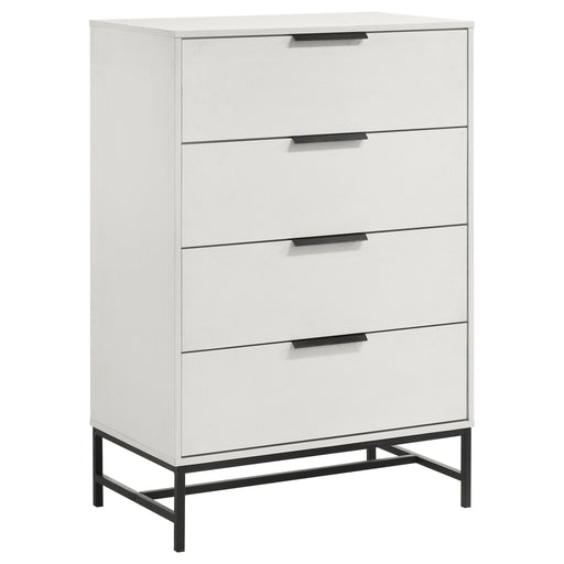 Sonora - 4-Drawer Bedroom Chest - White – Accent Chests by Coaster Fine Furniture at Furniture Wholesale Plus , Nashville furniture store