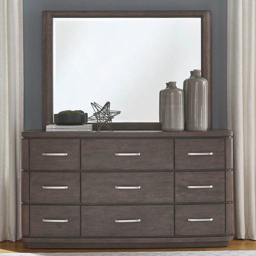 Cascade Falls - Dresser & Mirror - Satin Espresso – Dresser & Mirror by Liberty Furniture at Furniture Wholesale Plus , Nashville furniture store