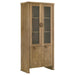 Adina - Tall Display Cabinet - Distressed Light Brown - Premium Display Cabinets from Coaster Fine Furniture - Just $1169! Shop now at Furniture Wholesale Plus  We are the best furniture store in Nashville, Hendersonville, Goodlettsville, Madison, Antioch, Mount Juliet, Lebanon, Gallatin, Springfield, Murfreesboro, Franklin, Brentwood