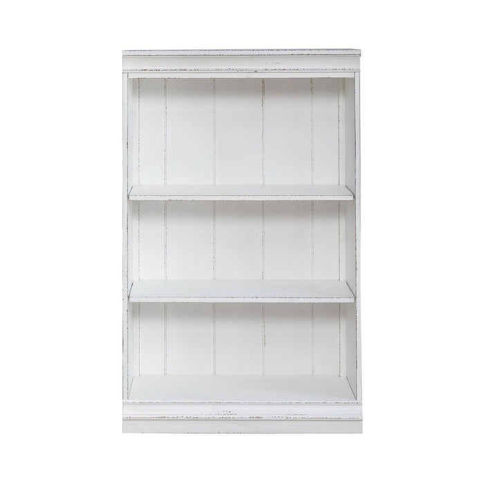Magnolia Manor - 48" Bookcase - Antique White – Standard Bookcases by Liberty Furniture at Furniture Wholesale Plus , Nashville furniture store