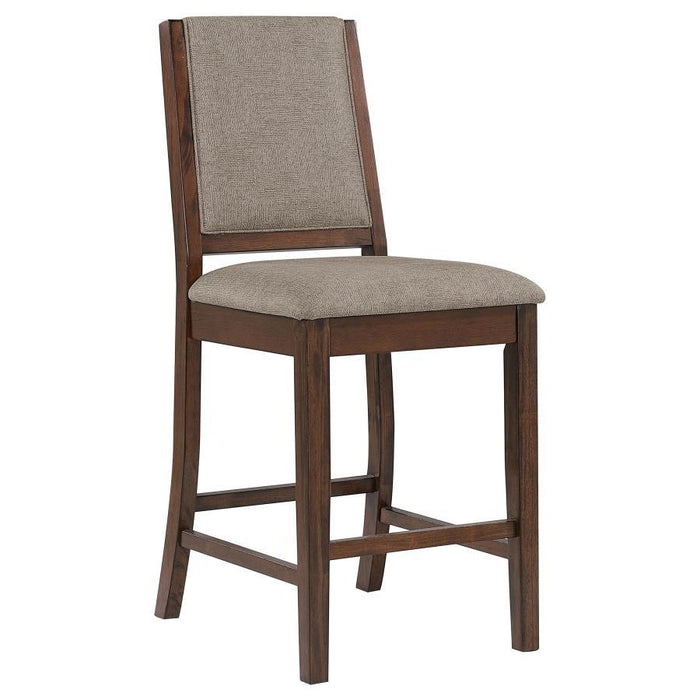 Patterson - Upholstered Counter Chair (Set of 2) - Mango Oak - Premium Stool Sets from CoasterEveryday - Just $279! Shop now at Furniture Wholesale Plus  We are the best furniture store in Nashville, Hendersonville, Goodlettsville, Madison, Antioch, Mount Juliet, Lebanon, Gallatin, Springfield, Murfreesboro, Franklin, Brentwood