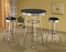 Retro - 3 Pieces Round 1950s Bistro Pub Bar Table Set - Premium 3 Piece Dining Room Sets from Coaster Fine Furniture - Just $409! Shop now at Furniture Wholesale Plus  We are the best furniture store in Nashville, Hendersonville, Goodlettsville, Madison, Antioch, Mount Juliet, Lebanon, Gallatin, Springfield, Murfreesboro, Franklin, Brentwood
