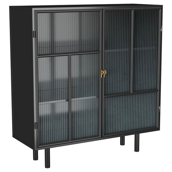 Dalia - 2 Door Accent Storage Cabinet With Shelving - Black – Accent Cabinets by Coaster Fine Furniture at Furniture Wholesale Plus , Nashville furniture store