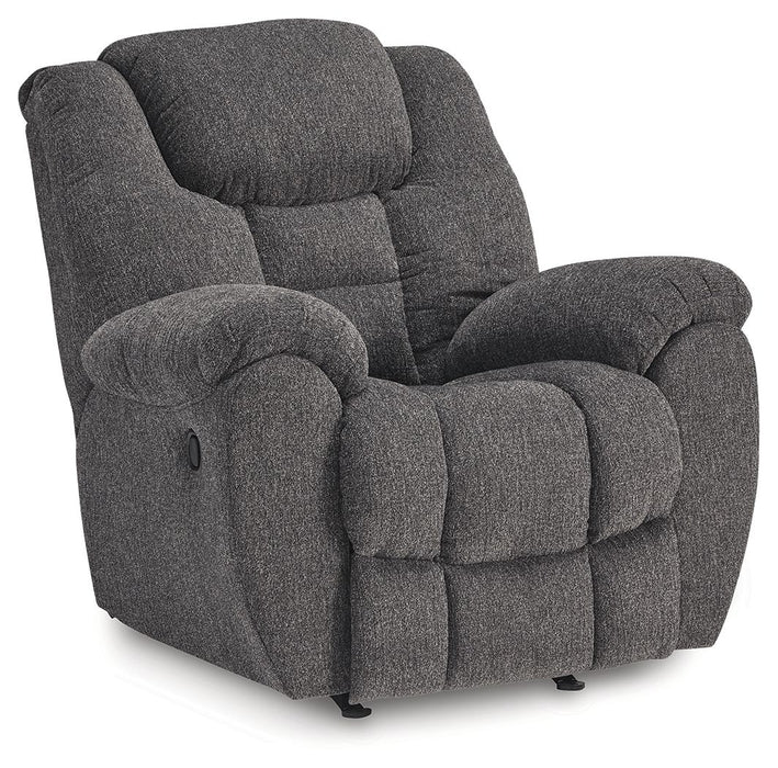 Foreside - Rocker Recliner - Charcoal – Rocker Chairs by Signature Design by Ashley® at Furniture Wholesale Plus , Nashville furniture store