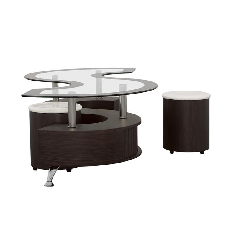 Buckley - 3 Piece Coffee Table And Stools Set – 3 Piece Living Room Sets by Coaster Fine Furniture at Furniture Wholesale Plus , Nashville furniture store