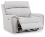 Social Pointe - Power Recliner / Adjustable Headrest - Pearl / Ash – Reclining Chairs by Signature Design by Ashley® at Furniture Wholesale Plus , Nashville furniture store