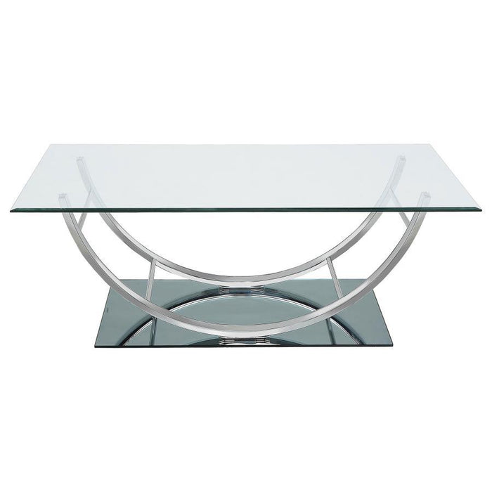 Danville - Rectangular U-Shaped Glass Top Table – End Tables by CoasterEssence at Furniture Wholesale Plus , Nashville furniture store