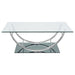 Danville - Rectangular U-Shaped Glass Top Table – End Tables by CoasterEssence at Furniture Wholesale Plus , Nashville furniture store