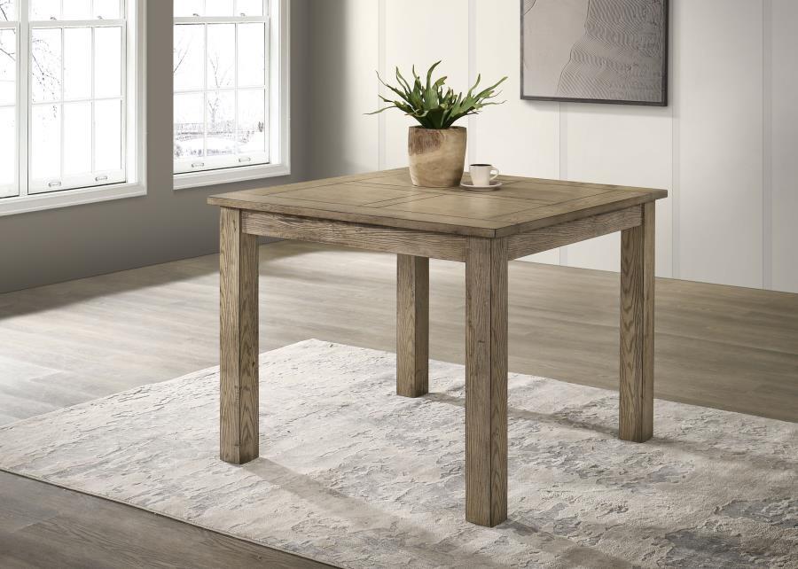 Cardova - Square Counter Height Dining Table - Vineyard Oak – Counter Tables by Coaster Fine Furniture at Furniture Wholesale Plus , Nashville furniture store