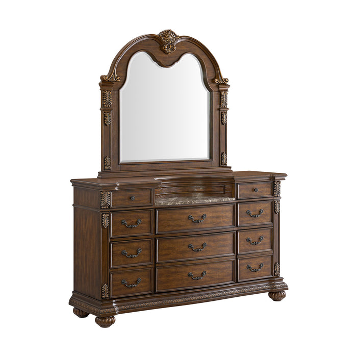 Cadenza - Dresser And Mirror Set - Brown – Dresser & Mirror by Elements International at Furniture Wholesale Plus , Nashville furniture store