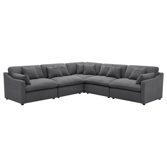 Hobson - Upholstered Modular Sectional Sofa – Stationary Sectionals by Coaster Fine Furniture at Furniture Wholesale Plus , Nashville furniture store