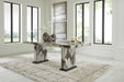 Jeshina - Dining Table - Dark Brown / Beige – Dining Tables by Signature Design by Ashley® at Furniture Wholesale Plus , Nashville furniture store