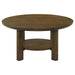 Ottowa - Round Wood Table With Shelf – End Tables by Coaster Fine Furniture at Furniture Wholesale Plus , Nashville furniture store