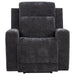 Kennett - Chenille Upholstered Power Recliner Chair – Reclining Chairs by Coaster Fine Furniture at Furniture Wholesale Plus , Nashville furniture store