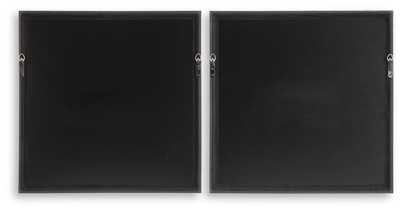 Dirkgrove - Wall Art Set (Set of 2) - Black / White / Brown – Framed Print Sets by Signature Design by Ashley® at Furniture Wholesale Plus , Nashville furniture store