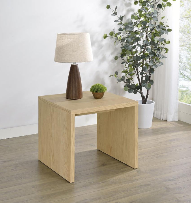 Canoga - Engineered Wood Accent Side End Table - Light Oak – End Tables by Coaster Fine Furniture at Furniture Wholesale Plus , Nashville furniture store