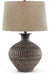 Magan - Metal Table Lamp  - Antique Bronze Finish – Table Lamps by Signature Design by Ashley® at Furniture Wholesale Plus , Nashville furniture store
