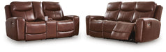 Bexhurst - 2 Pc. - Power Reclining Sofa And Loveseat - Mahogany – Reclining Sofas & Loveseats by Signature Design by Ashley® at Furniture Wholesale Plus , Nashville furniture store