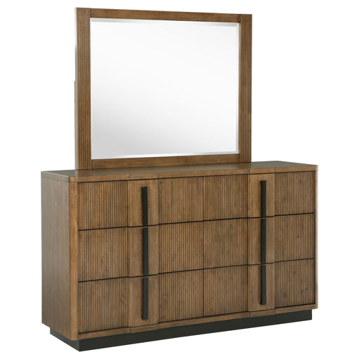 Terrace - 6-Drawer Dresser And Mirror - Ash Brown – Dresser & Mirror by Coaster Fine Furniture at Furniture Wholesale Plus , Nashville furniture store