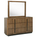 Terrace - 6-Drawer Dresser And Mirror - Ash Brown – Dresser & Mirror by Coaster Fine Furniture at Furniture Wholesale Plus , Nashville furniture store