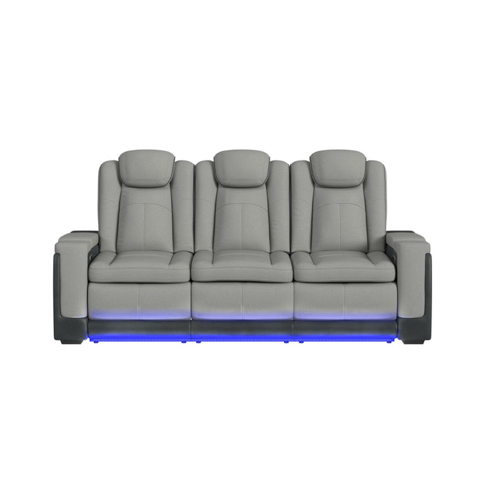 Lantana - Power Motion Sofa With Power Headrest, LED, Ddt, Reading Light And Pws – Reclining Sofas by Elements International at Furniture Wholesale Plus , Nashville furniture store