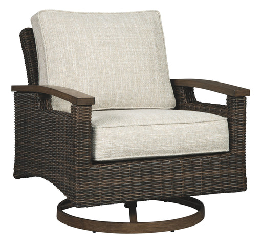 Paradise Trail - Medium Brown - Swivel Lounge Chair (Set of 2) - Premium Chair Sets from Signature Design by Ashley® - Just $1348! Shop now at Furniture Wholesale Plus  We are the best furniture store in Nashville, Hendersonville, Goodlettsville, Madison, Antioch, Mount Juliet, Lebanon, Gallatin, Springfield, Murfreesboro, Franklin, Brentwood