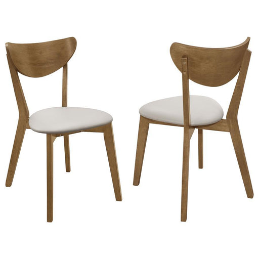 Kersey - Curved Wood Dining Side Chair (Set of 2) - Chestnut – Chair Sets by CoasterEveryday at Furniture Wholesale Plus , Nashville furniture store