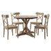 Callista - Round Standard Height 5 Piece Dining Set (Table And Four Chairs) - Beach – 5 Piece Dining Room Sets by Elements International at Furniture Wholesale Plus , Nashville furniture store
