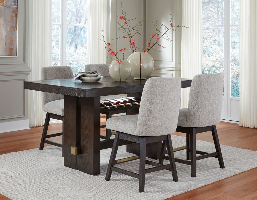 Burkhaus - Rectangular Counter Table Set – 5 Piece Dining Room Sets by Signature Design by Ashley® at Furniture Wholesale Plus , Nashville furniture store