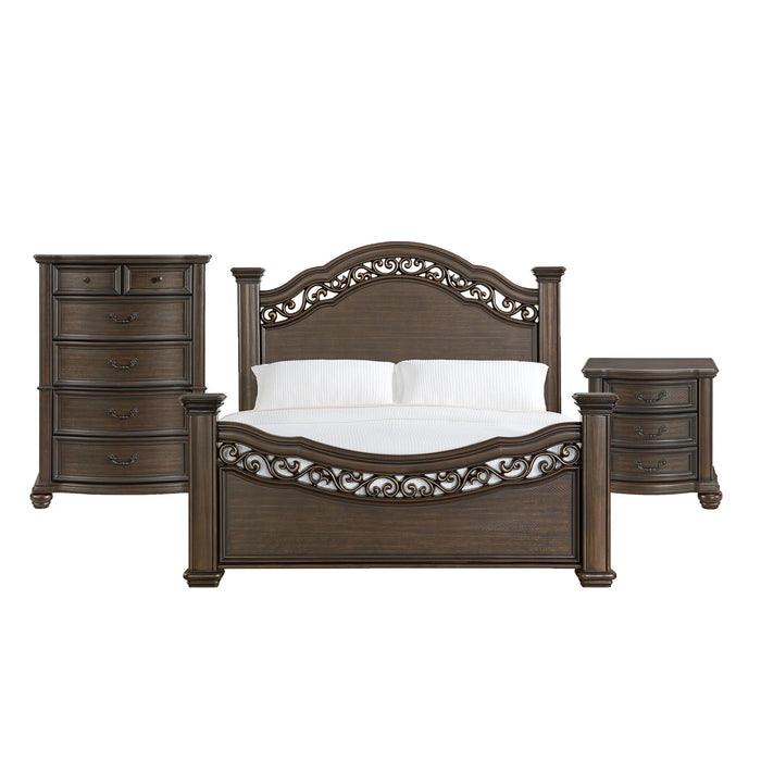 Brunswick - Panel Bedroom Set – 3 Piece Bedroom Sets by Elements International at Furniture Wholesale Plus , Nashville furniture store