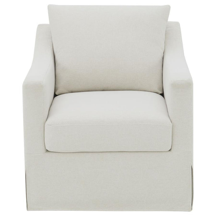 Winter - Upholstered Sloped Arm Accent Swivel Chair - Premium Swivel Chairs from Coaster Fine Furniture - Just $549! Shop now at Furniture Wholesale Plus  We are the best furniture store in Nashville, Hendersonville, Goodlettsville, Madison, Antioch, Mount Juliet, Lebanon, Gallatin, Springfield, Murfreesboro, Franklin, Brentwood