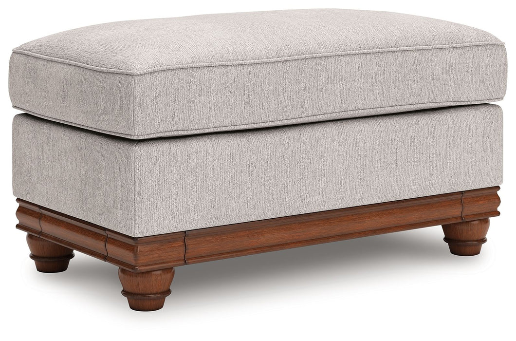 Clearbrooke - Ottoman - Sandstone – Upholstered Ottomans by Signature Design by Ashley® at Furniture Wholesale Plus , Nashville furniture store