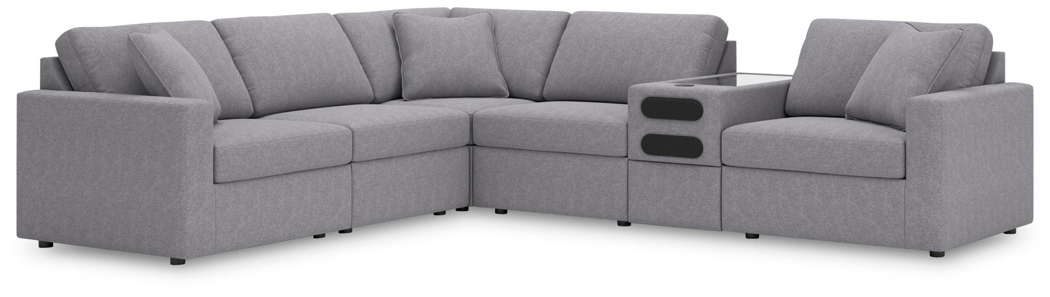 Modmax - Sectional - Granite – Stationary Sectionals by Signature Design by Ashley® at Furniture Wholesale Plus , Nashville furniture store