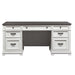 Allyson Park - Desk - Wirebrushed White / Charcoal – Writing Desks by Liberty Furniture at Furniture Wholesale Plus , Nashville furniture store