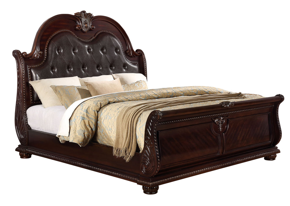 Stanley - Bedroom Set - Oak – 5 Piece Bedroom Sets by Crown Mark at Furniture Wholesale Plus , Nashville furniture store