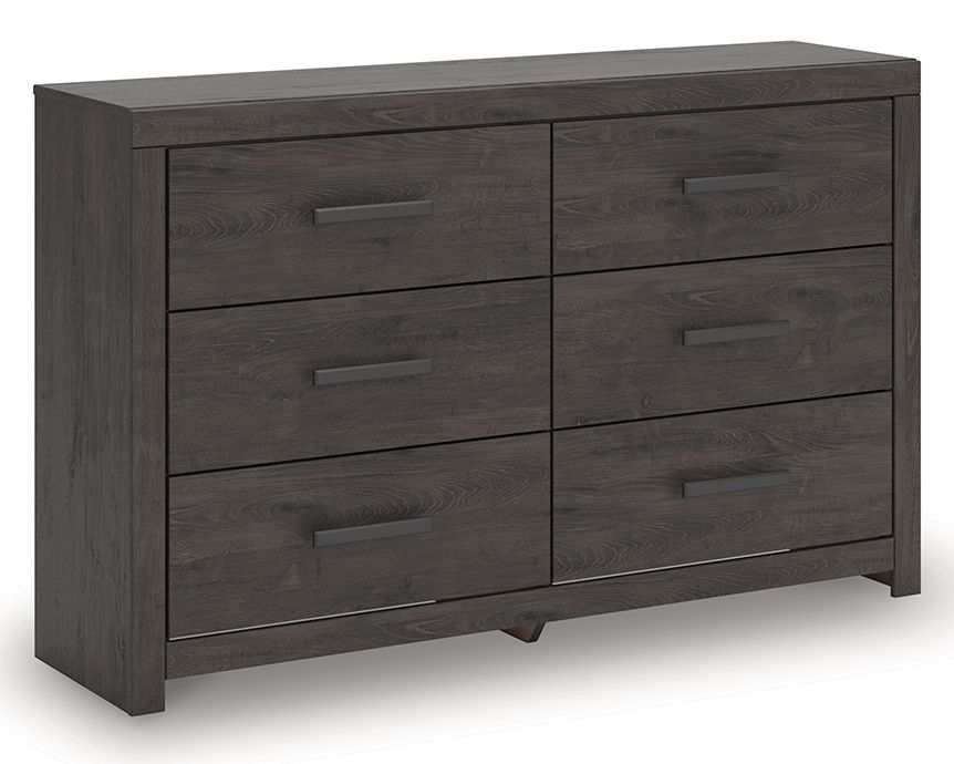 Prendonea - Six Drawer Dresser - Charcoal – Dressers by Signature Design by Ashley® at Furniture Wholesale Plus , Nashville furniture store