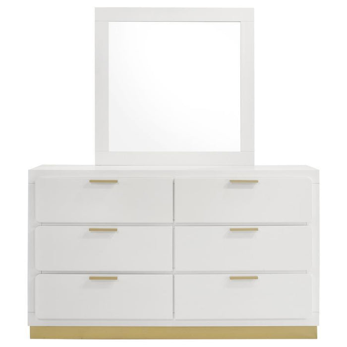 Caraway - 6-Drawer Bedroom Dresser With Mirror – Dresser & Mirror by Coaster Fine Furniture at Furniture Wholesale Plus , Nashville furniture store