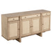 Kailani - 4-Door Cane Sideboard Buffet Cabinet - Beige Oak – Buffets by Coaster Fine Furniture at Furniture Wholesale Plus , Nashville furniture store