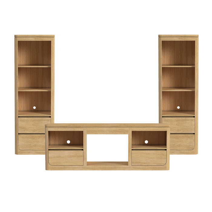 Rosalie - 3 Piece Entertainment Unit With 71" TV Console – Entertainment Centers by Elements International at Furniture Wholesale Plus , Nashville furniture store