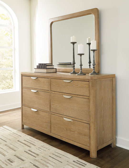 Rencott - Dresser And Mirror - Light Brown – Dresser & Mirror by Ashley® at Furniture Wholesale Plus , Nashville furniture store