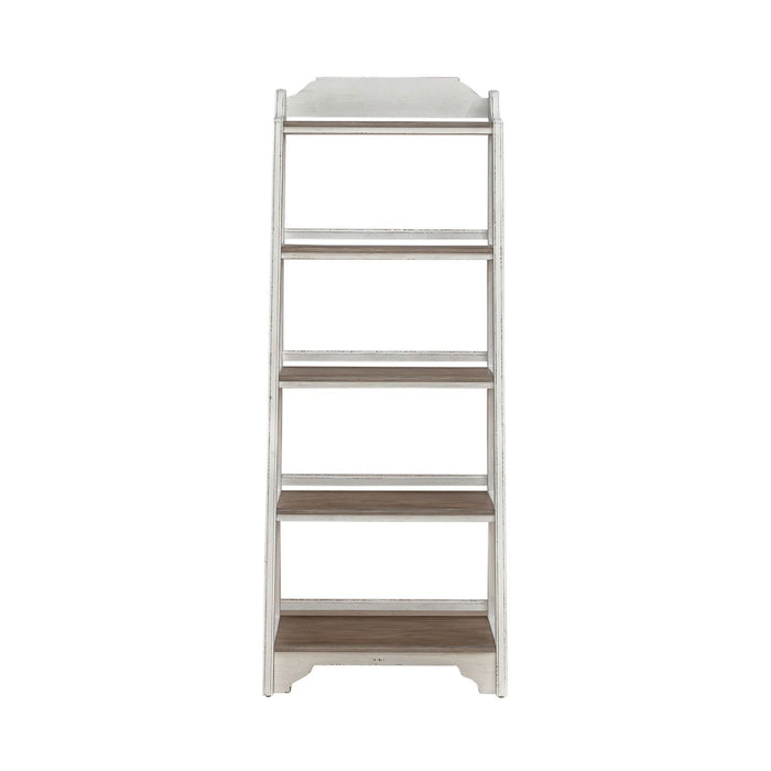Magnolia Manor - Leaning Pier Bookcase – Etageres by Liberty Furniture at Furniture Wholesale Plus , Nashville furniture store
