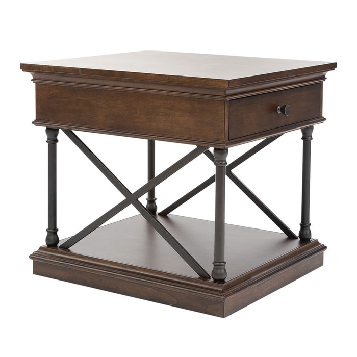 Tribeca - Drawer End Table - Cordovian Brown – End Tables by Liberty Furniture at Furniture Wholesale Plus , Nashville furniture store