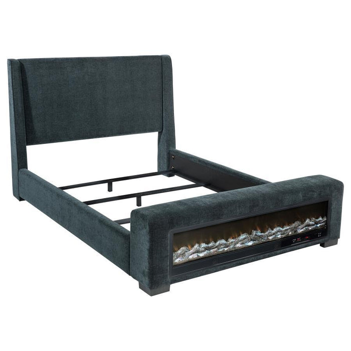 Preston - Upholstered Audio Flame Visualizer Bed – Upholstered Beds by Coaster Fine Furniture at Furniture Wholesale Plus , Nashville furniture store