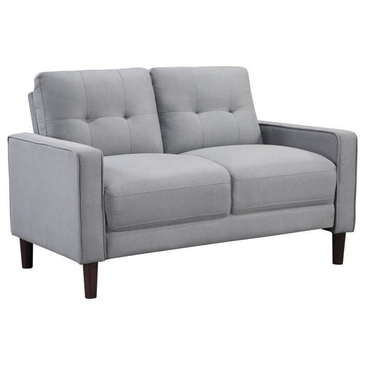 Bowen - Upholstered Track Arm Tufted Loveseat – Stationary Loveseats by Coaster Fine Furniture at Furniture Wholesale Plus , Nashville furniture store