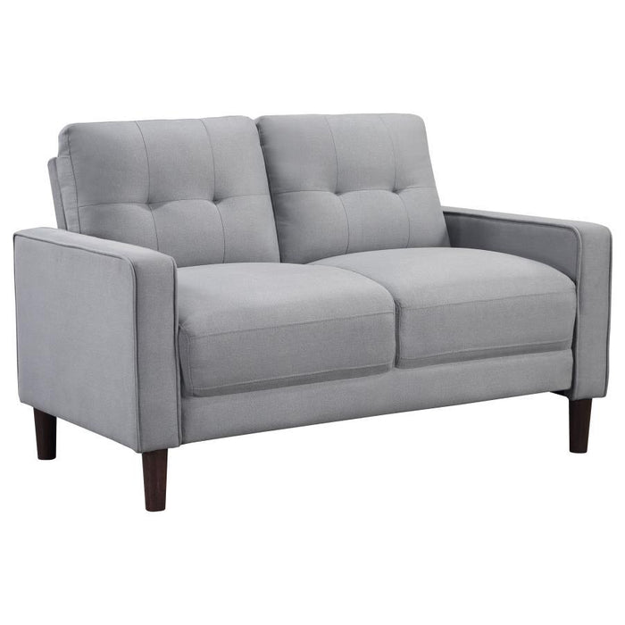 Bowen - Upholstered Track Arm Tufted Loveseat – Stationary Loveseats by Coaster Fine Furniture at Furniture Wholesale Plus , Nashville furniture store